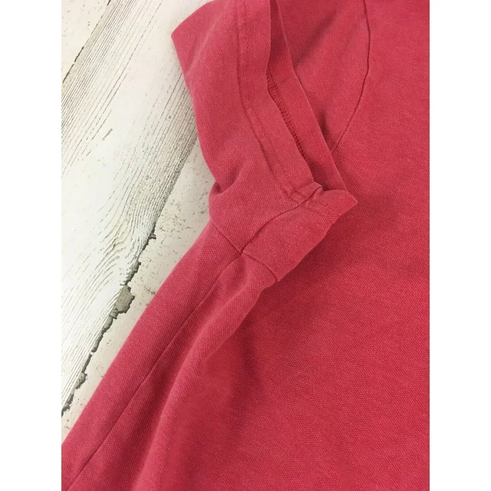 Banana Republic Performance Pique Polo Shirt Light Red Pink Mens M